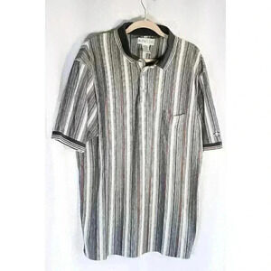 Vintage 70’s Mens Munsingwear Polo Grand Slam Shirt Size XL Striped Penguin Logo